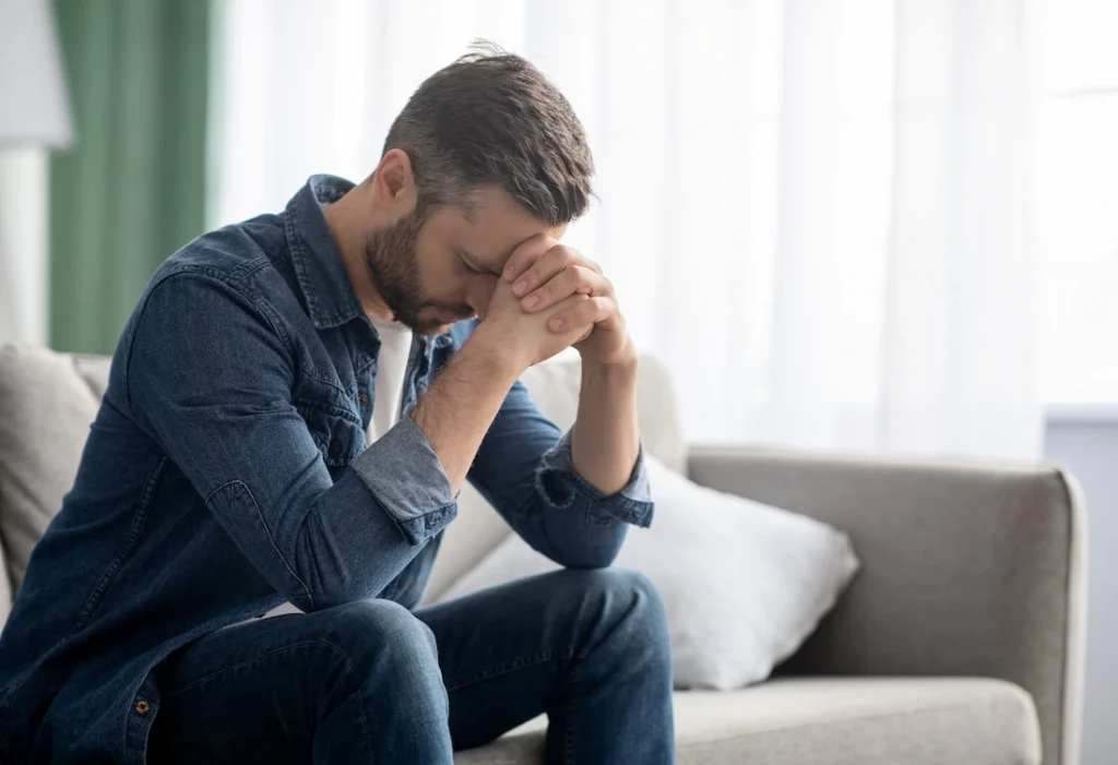 A man struggles with fentanyl addiction.