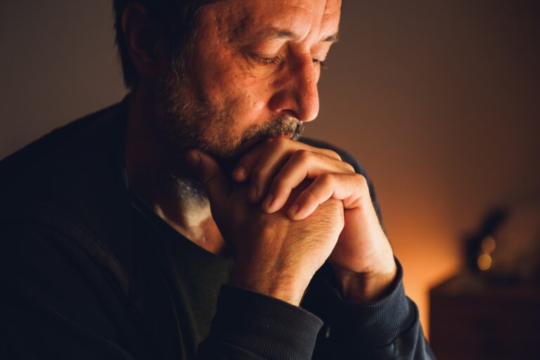 Man worried asking himself Can You Get Addicted to Benadryl.